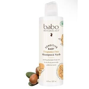 babo Botanicals Fragrance Free Shampoo & Wash 8 oz